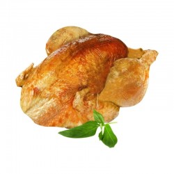 Poulet fermier rôti