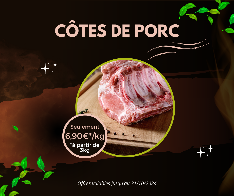 Offre côtes de porc