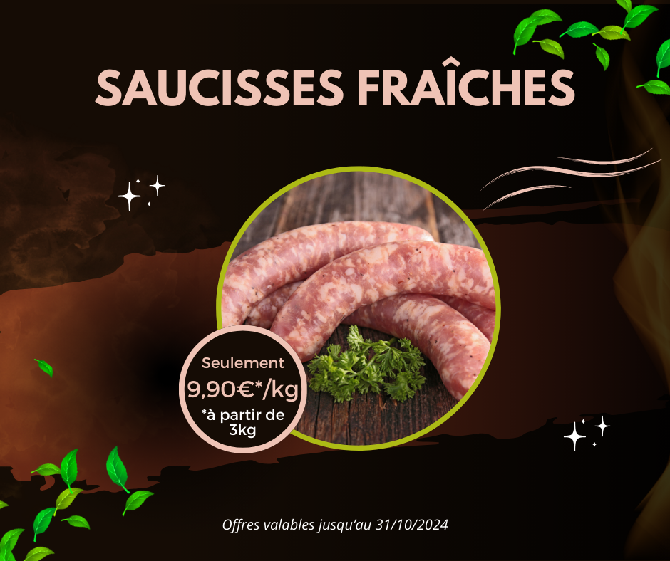 Offre saucisses fraîches